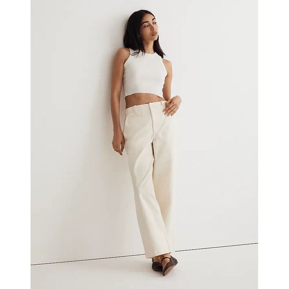 Madewell‎ Womens Relaxed Chino Pants Antique Cream Size 6